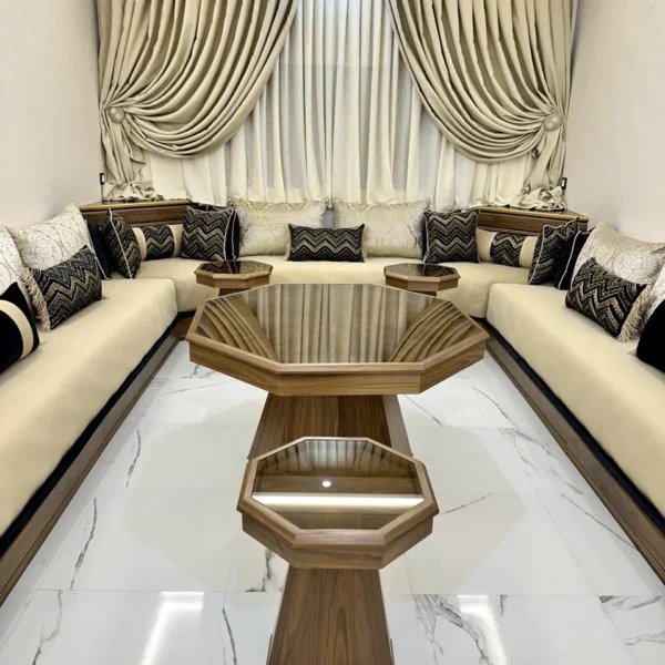 salon marocaine noire