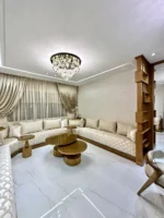 salon marocaine beje simple – Image 7