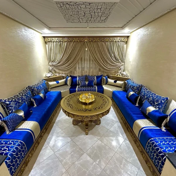 salon marocaine blue royal