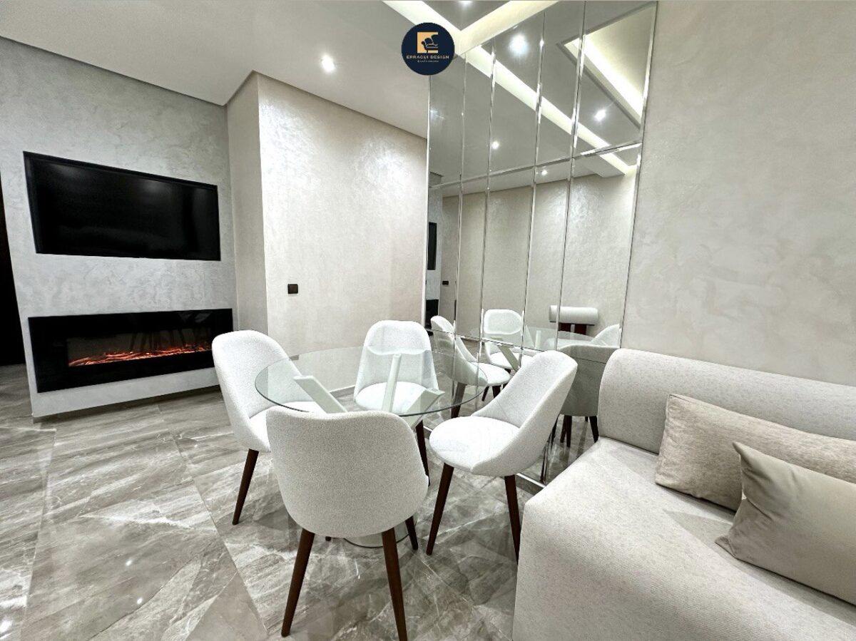 Canape blanche simple U – Image 6