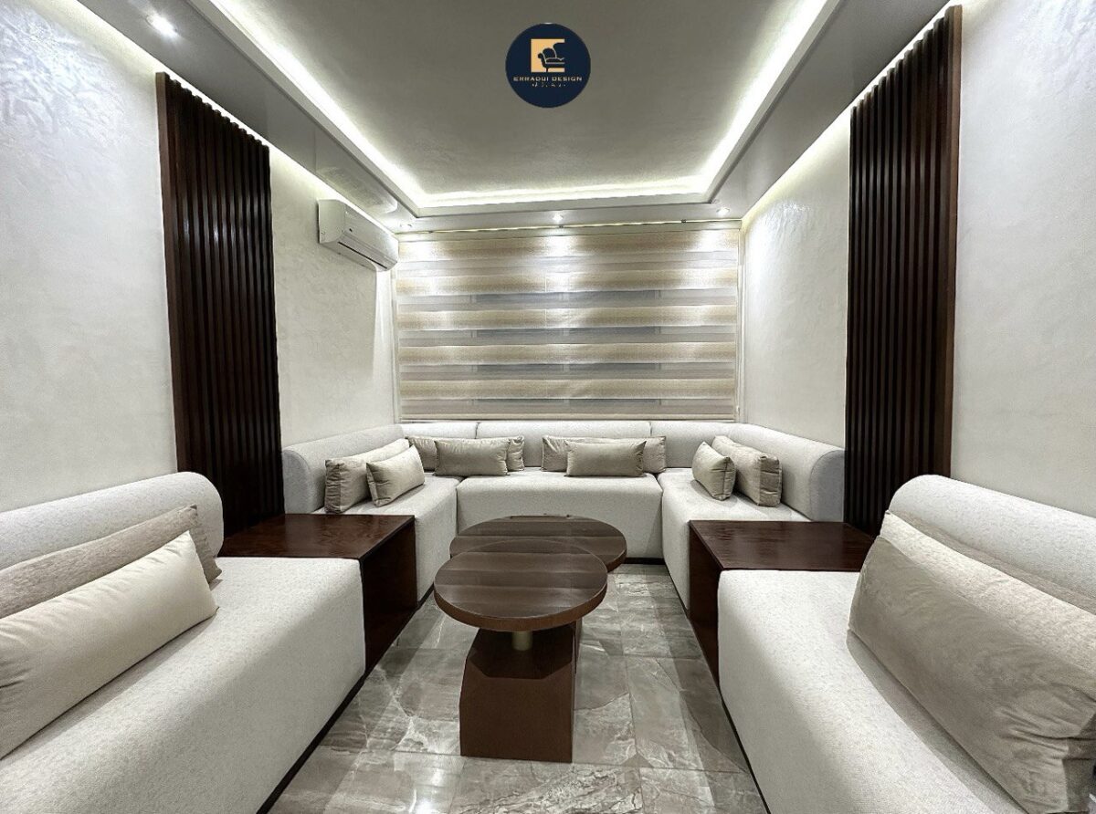 Canape blanche simple U – Image 3