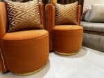 canape simple gri deux chaises oronge – Image 3