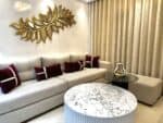 canapé beige simple l rond – Image 6