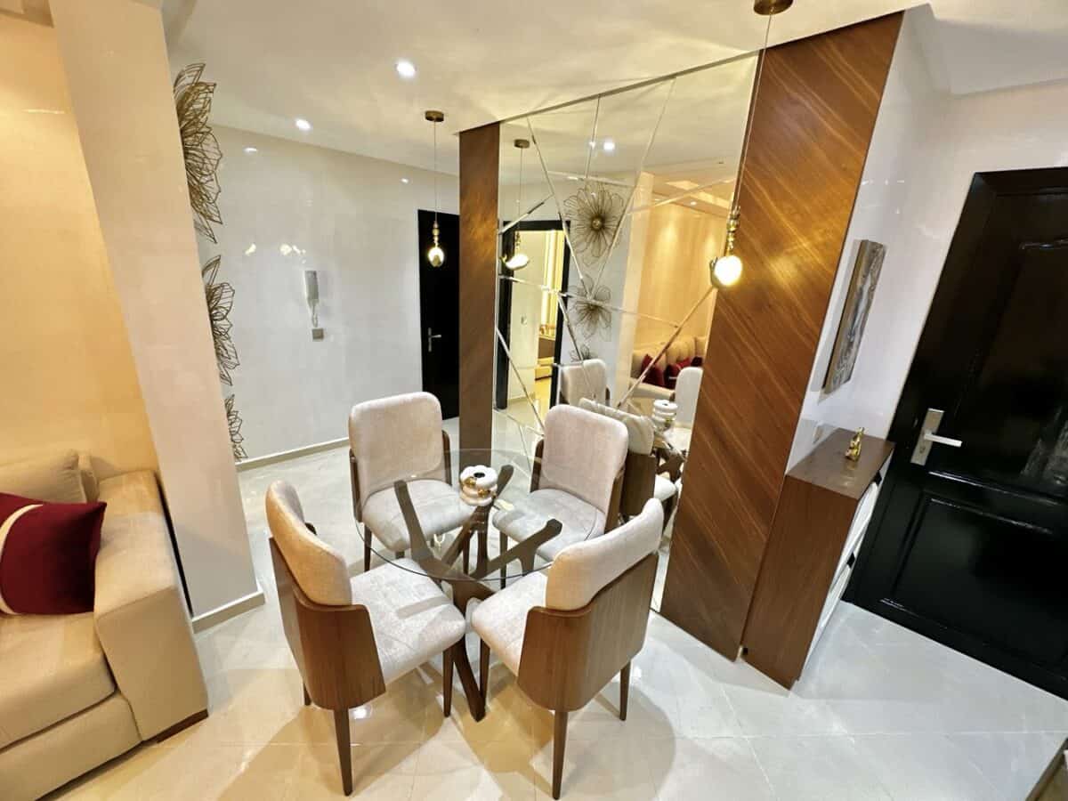 canapé beige simple l rond – Image 3
