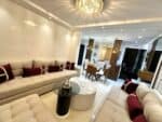 canapé beige simple l rond