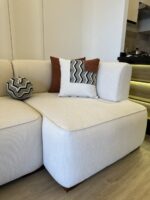 Canape blanche simple L – Image 4