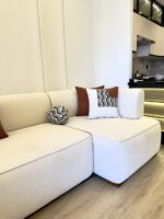 Canape blanche simple L – Image 3