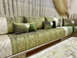 Salon marocaine U vert royal – Image 3